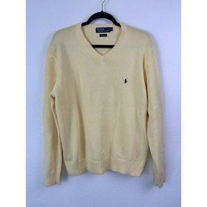 Polo by Ralph Lauren Yellow V-Neck Sweater